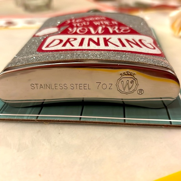 Stainless steel hip flask - Picture 6 of 6